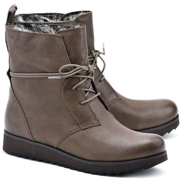 Clarks Minx Judy Narrative Leather Boots - Picture 2 of 8